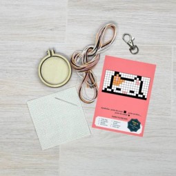 Kit de broderie - On est félins pour l'autre