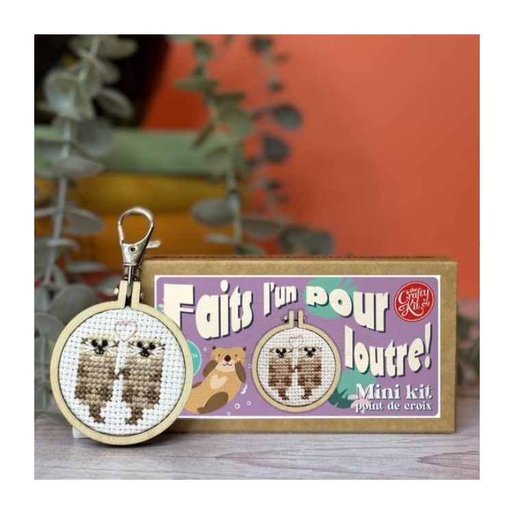 Kit de broderie - Fait l'un pour loutre