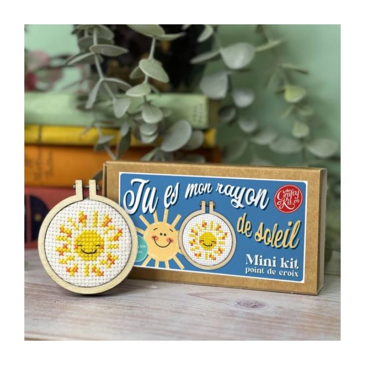 Kit de broderie - Tu es mon rayon de soleil