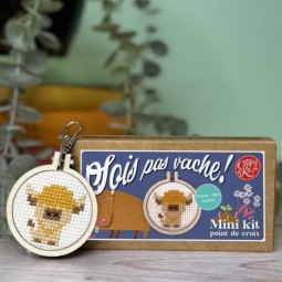Kit de broderie - Sois pas vache