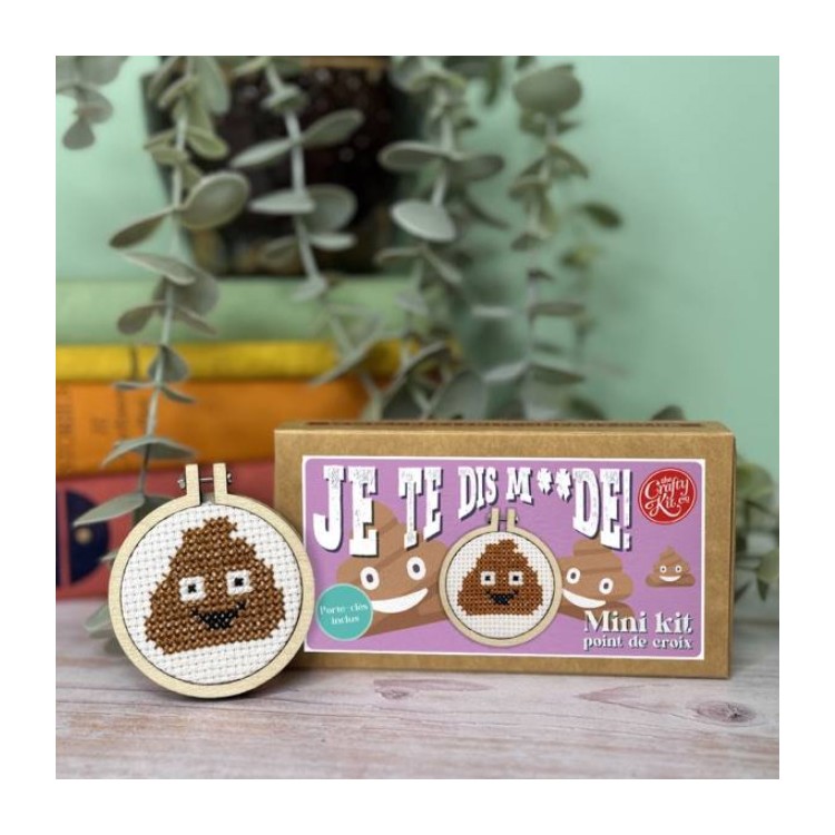 Kit de broderie - Je te dis merde !