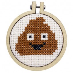 Kit de broderie - Je te dis merde !