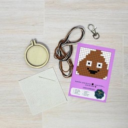 Kit de broderie - Je te dis merde !