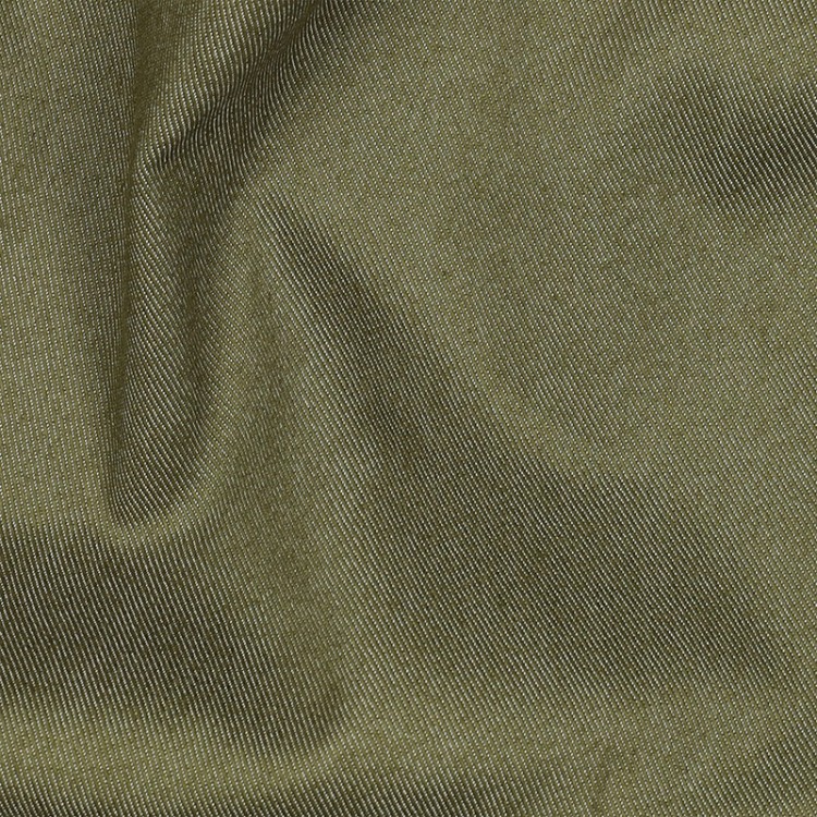 Tissu denim - vert mousse