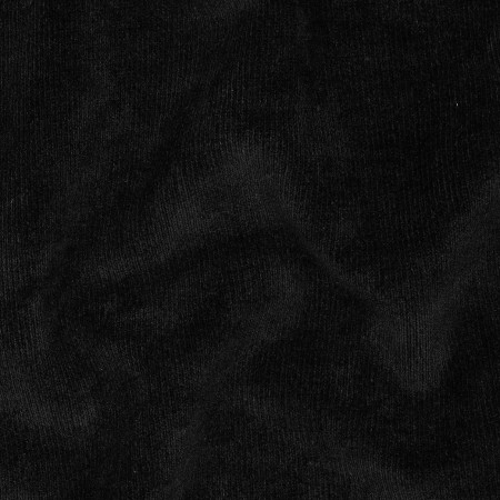 Tissu jersey côtelé sherpa - Noir
