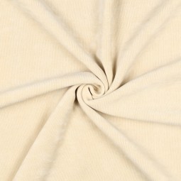 Tissu jersey côtelé sherpa - Sable