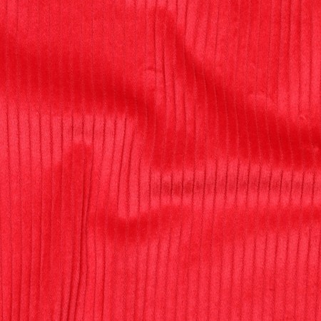 Tissu velours grosses côtes - Rouge