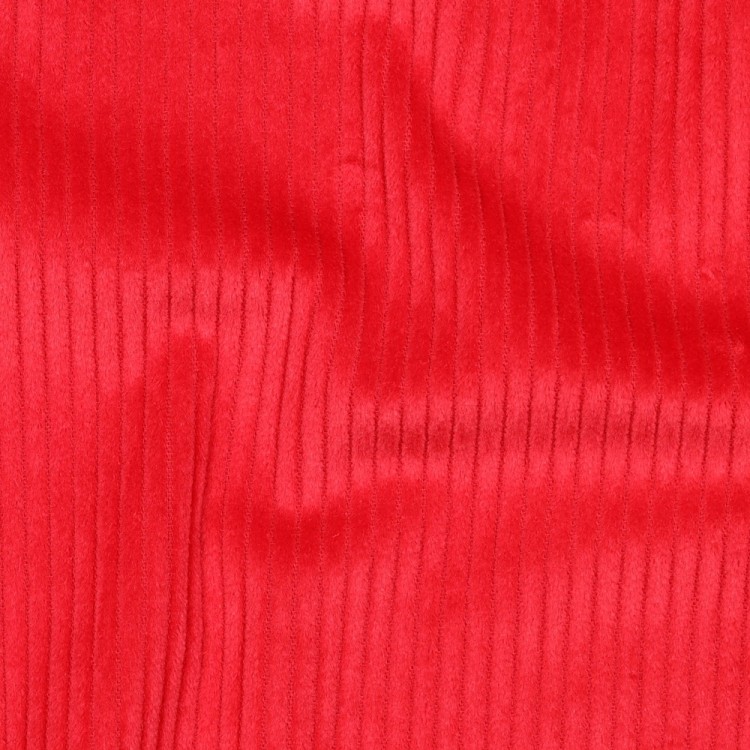 Tissu velours grosses côtes - Rouge
