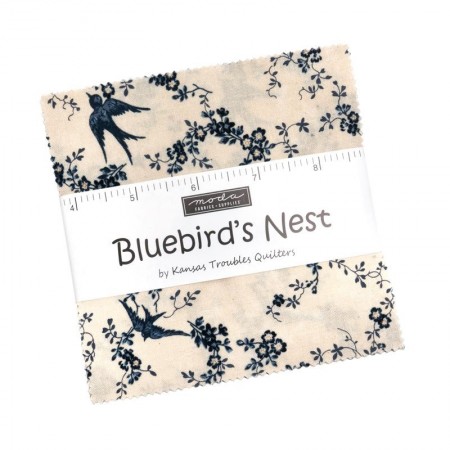 Charm pack - Bluebird's nest par Sweetwater designs pour Moda