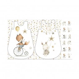 Tissu coton - Panneau pour gigoteuses sleepy