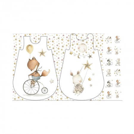 Tissu coton - Panneau pour gigoteuses sleepy