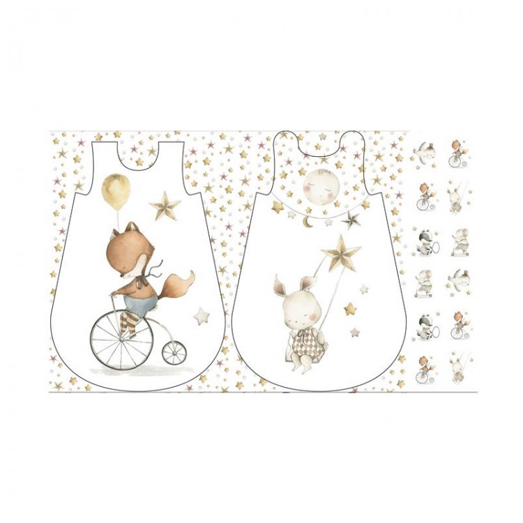 Tissu coton - Panneau pour gigoteuses sleepy