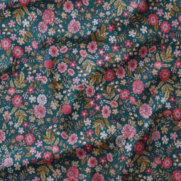 Tissus velours milleraie - Barjay salicorne rose