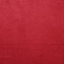 Tissu velours grosses côtes - Rouge bordeaux