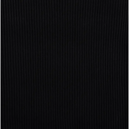 Tissu Bord-côte - Grosses côtes noir