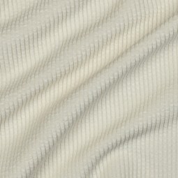 Tissu velours bubble et sherpa - Ecru