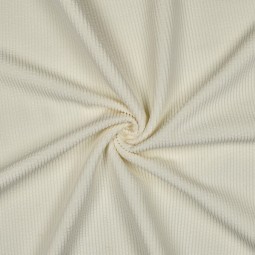 Tissu velours doublé sherpa - Ecru