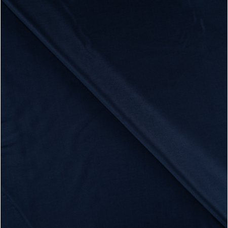 Doublure satin pongé - Bleu marine