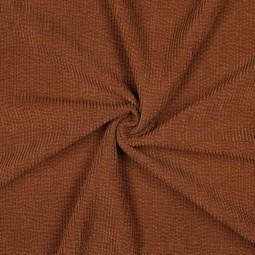 Tissu velours doublé sherpa - Rouille