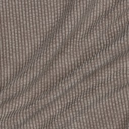 Tissu velours doublé sherpa - sable