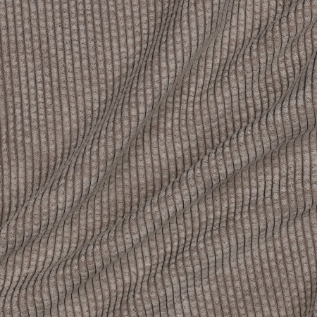 Tissu velours doublé sherpa - sable