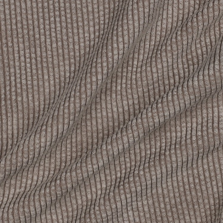 Tissu velours doublé sherpa - sable