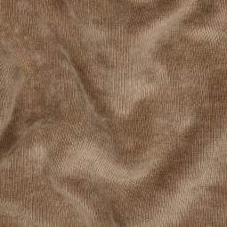 Tissu jersey côtelé sherpa - Taupe