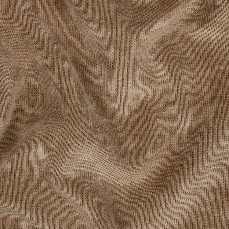 Tissu jersey côtelé sherpa - Taupe