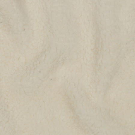 Tissu sherpa coton - Ecru