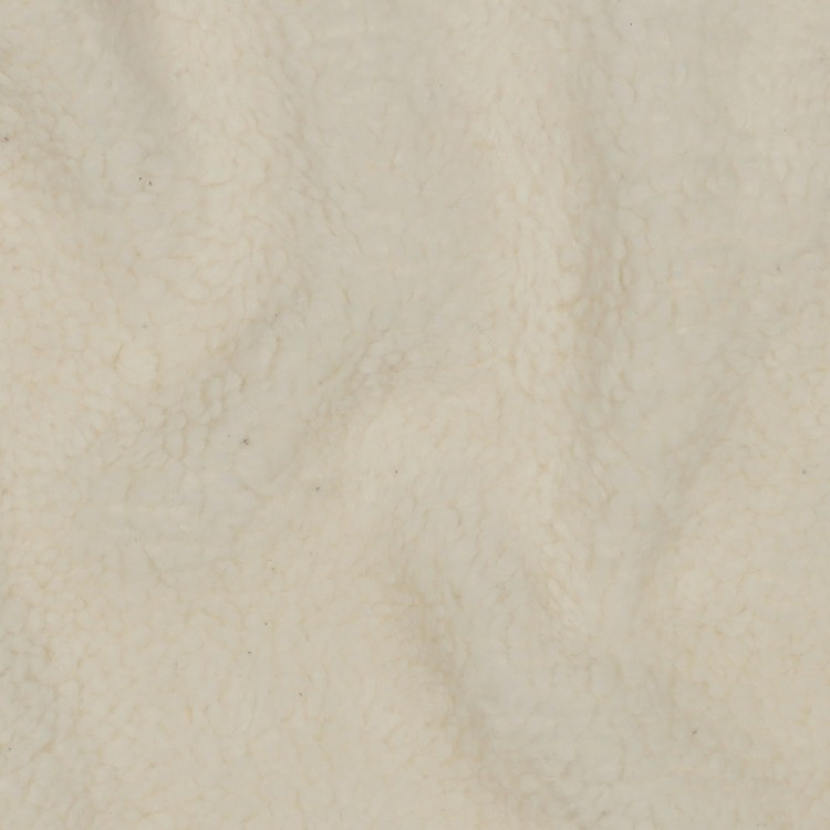 Tissu sherpa coton - Ecru
