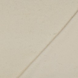 Tissu sherpa coton - Ecru