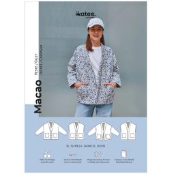 Patron Ikatee - Veste Gilet Macao T34 à 46