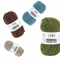 Kit de tricot - Lulu slipover chunky édition de PetiteKnit en Donegal Woolen Spun de Lang Yarns