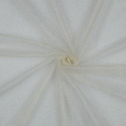 Tulle souple scintillant - Ecru
