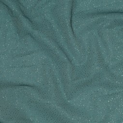 Tulle souple scintillant - Bleu pétrole
