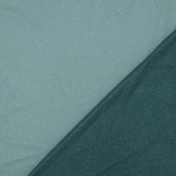 Tulle souple scintillant - Bleu pétrole