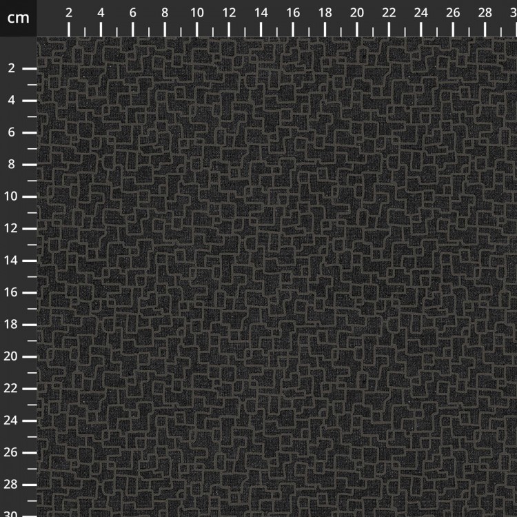 Tissu Fantaisie - Modern elements - Gris foncé