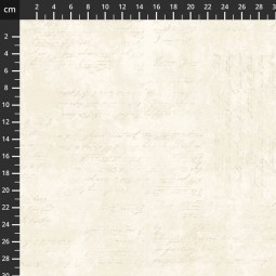 Tissu Fantaisie - Poppy - Ecritures sable