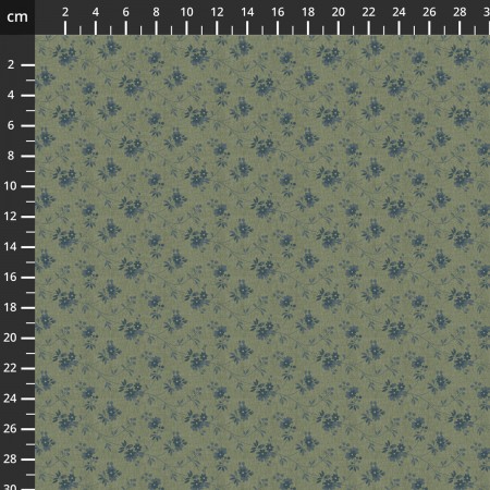 Tissu Fantaisie - Garden Tale - Fleurs bleu