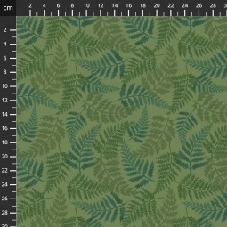 Tissu Fantaisie - Flower shop - Feuillage vert