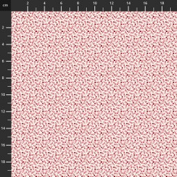 Tissu Fantaisie - Valentine Wishes - Love rouge