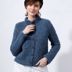 Kit de tricot - Veste à col officier - Volupteux de Plassard