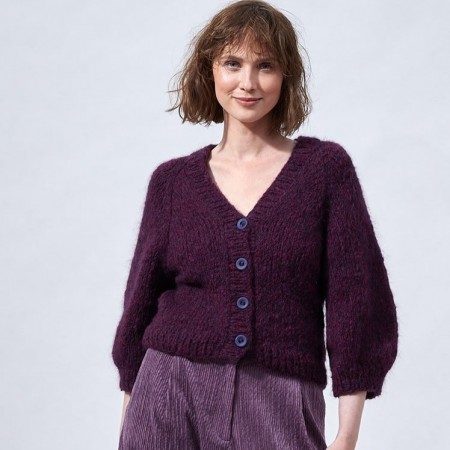 Kit de tricot - Cardigan sans couture - Volupteux de Plassard