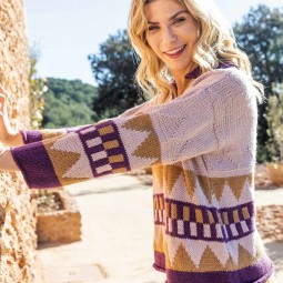 Kit de tricot - Pull jacquard - Basic merino