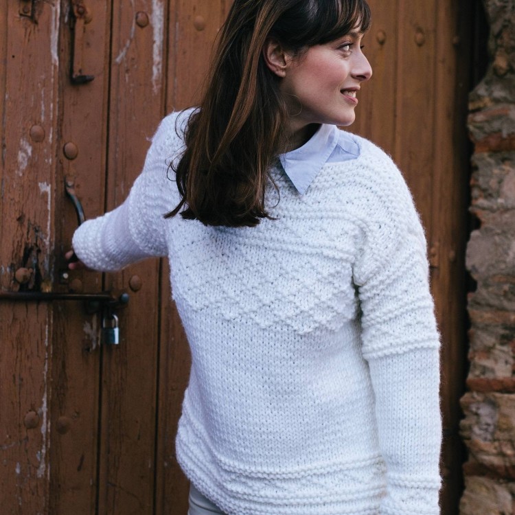 Kit de tricot - Pull texturé - Big merino