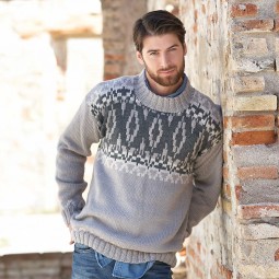 Kit de tricot - Pull jacquard - Merino aran