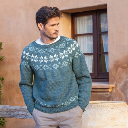 Kit de tricot - Pull jacquard - Super Merino