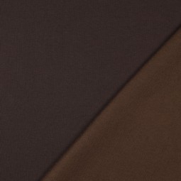 Tissu jersey sweat - Marron foncé