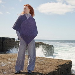 Kit de tricot - Poncho Deidre - Donegal Woolen Spun