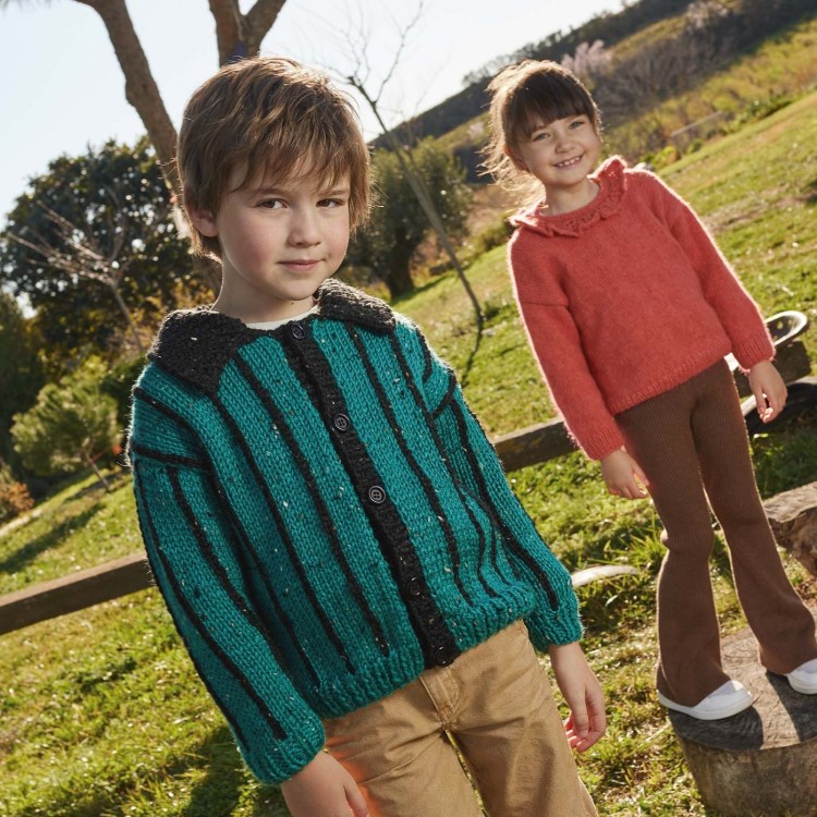 Kit de tricot - Gilet - Bulky Tweed